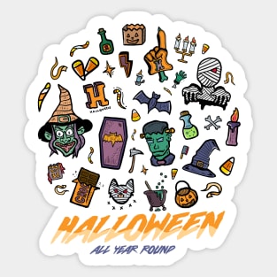 Halloween All Year Round Sticker